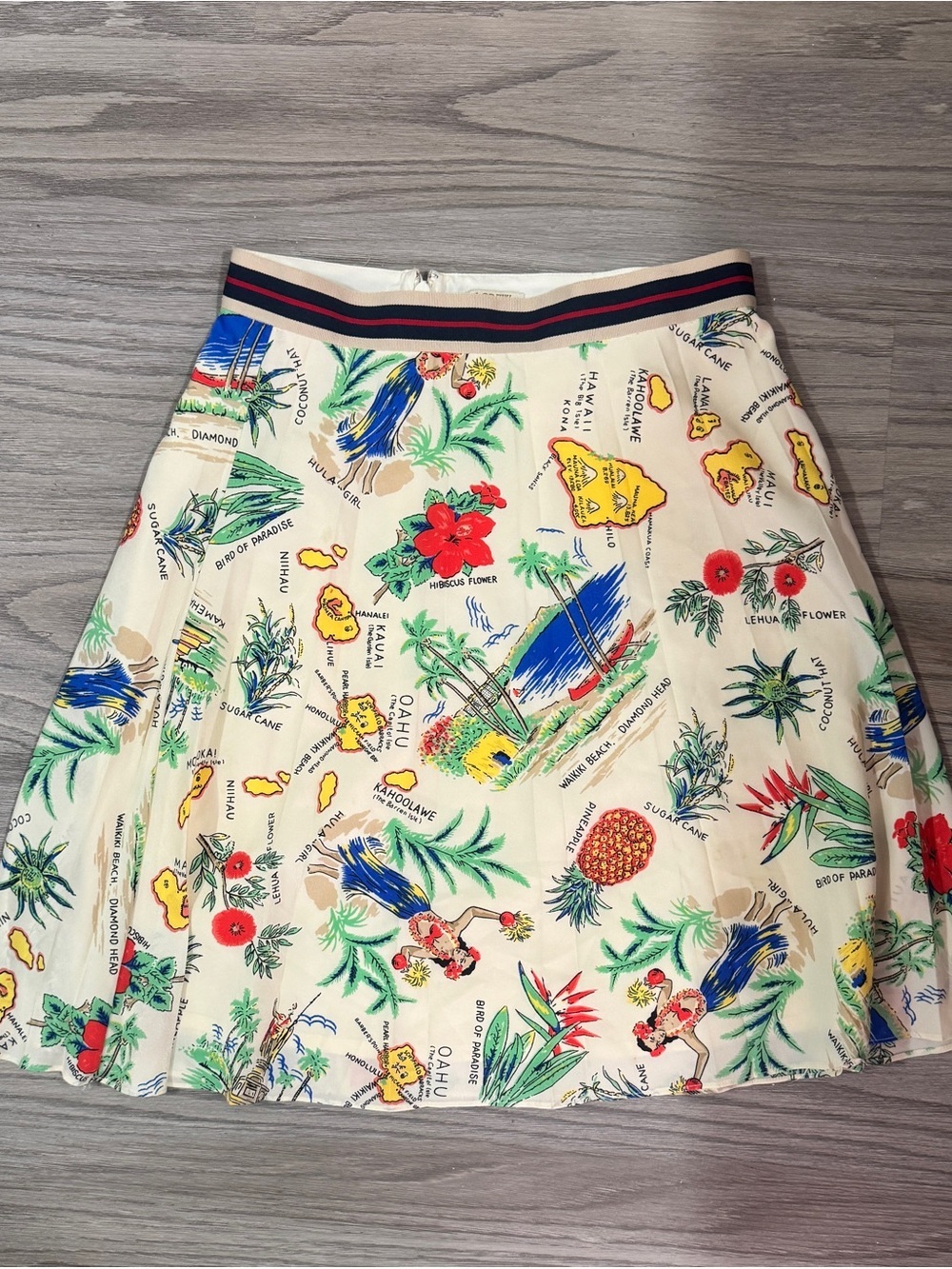 Jcrew Hawaii Theme Skirt Women’s Size 00